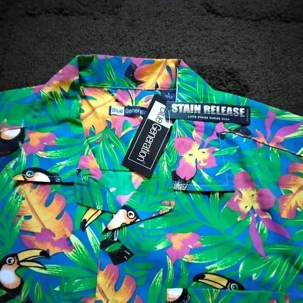 Blue Generation Tucan Shirt NWT - Picture 2 of 2